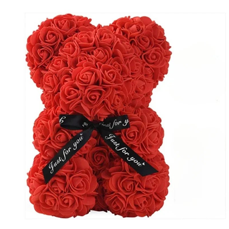 ROSEBLOOM BEAR – Handcrafted Rose Teddy Bear Made from Preserved Flowers
