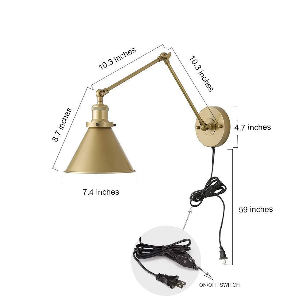 MODISHINE – Decorative Wall Lamps with Adjustable Arm