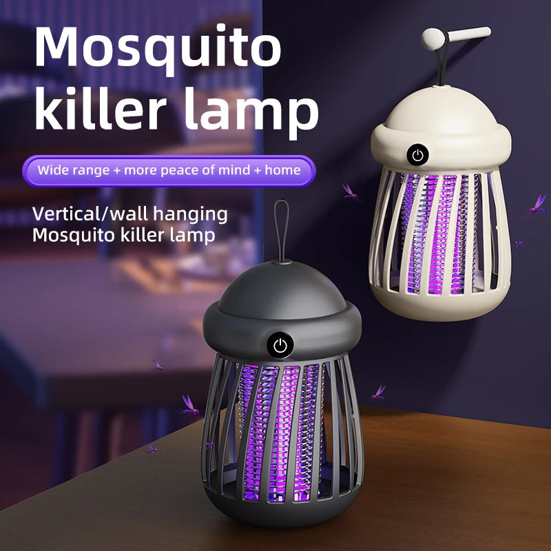Lámpara Mata Insectos LumaGuard – Eliminador de Mosquitos con Luz UV y Descarga de 3000V