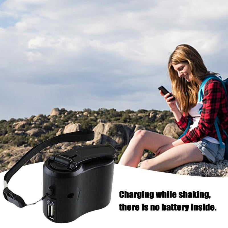 CrankCharge – USB-noodlader met handkruik voor outdoor-avonturen