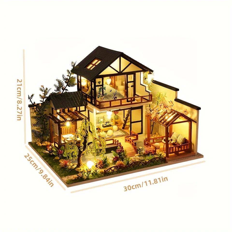 HOBBIX – Mini wooden house building kit for teens and adults