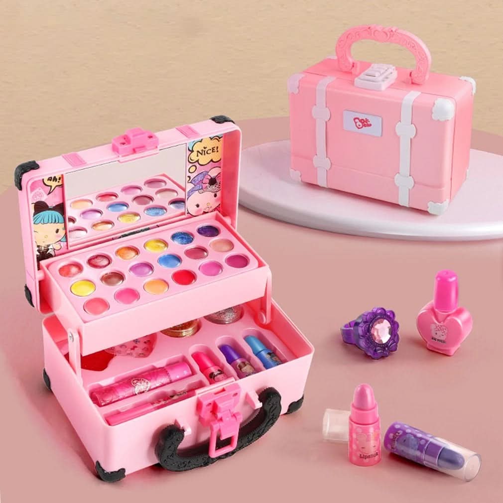 GlimmerJoy Kit de Maquillaje – Diversión Segura para Maquillar a Niños Creativos