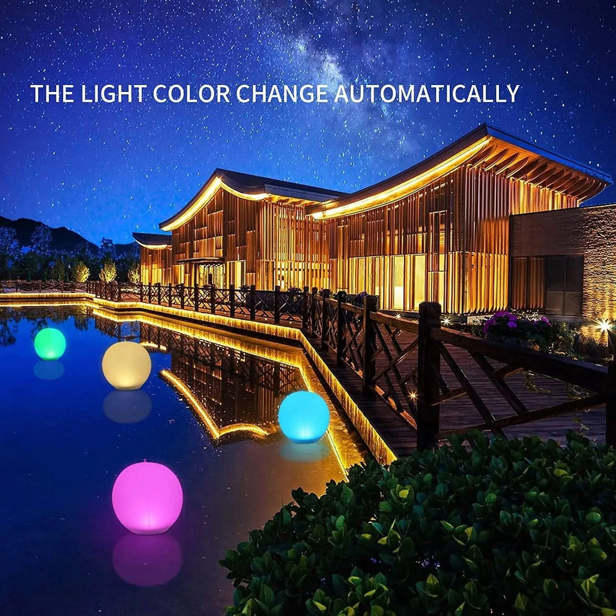 LUMAFLOAT – Color-changing solar floating LED sphere