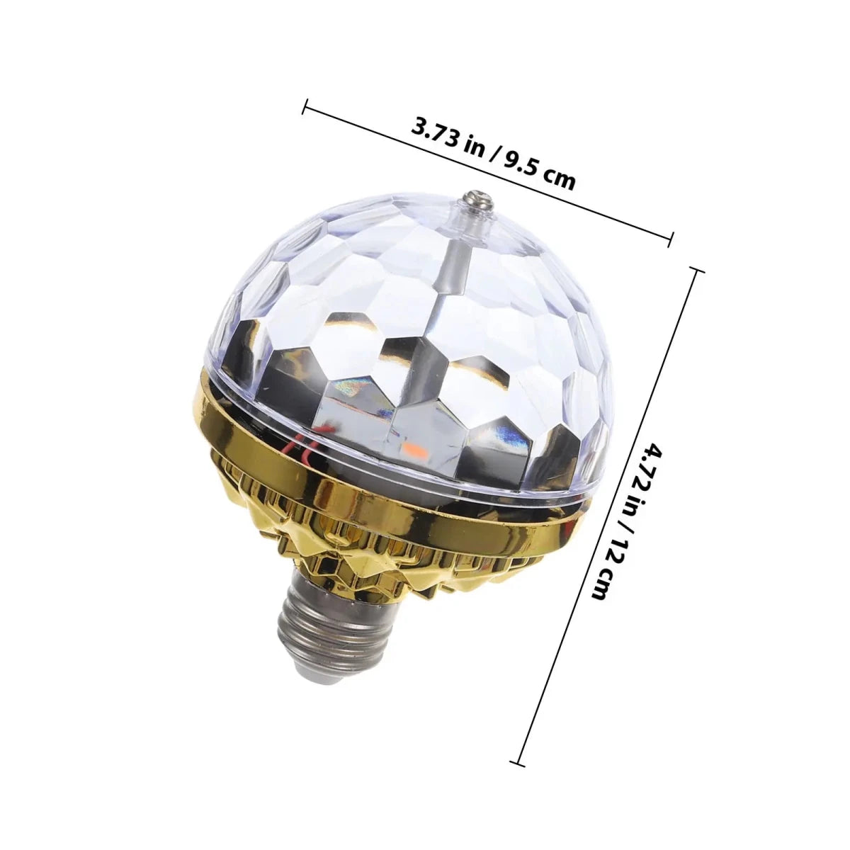 PARTYBEAM - Rotating LED Disco Light E27 with RGB Strobe Light