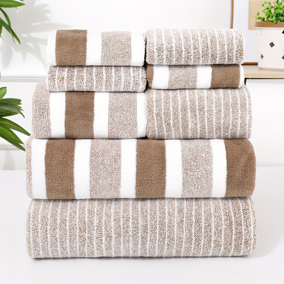 Luxury coral bath towel set - Ultra soft & absorbent for ultimate comfort