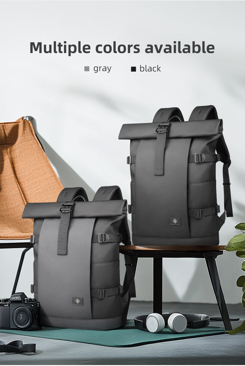 ROLLTRAIL Rugzak – Uitbreidbare outdoor rugzak met groot volume & laptopvak