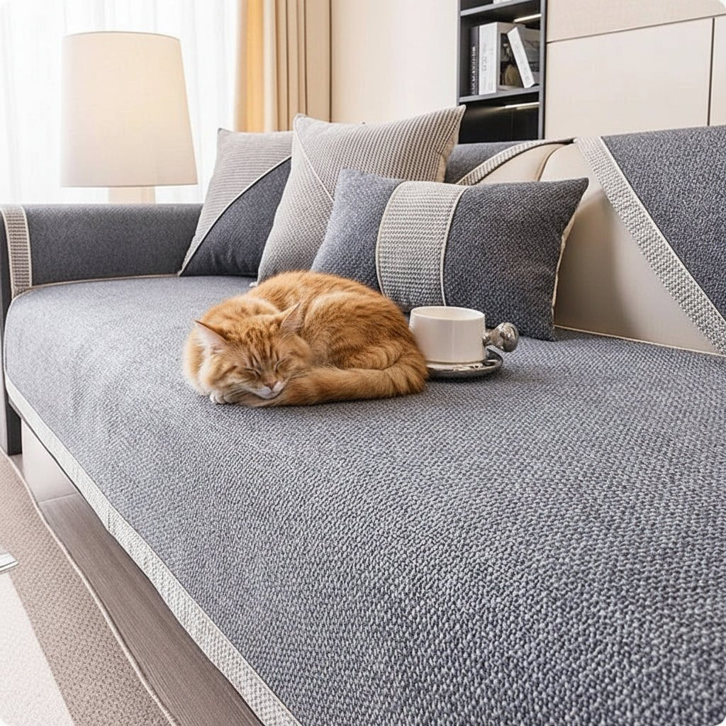 WEFTERRA Sofa Throw for Textured Comfort and Stylish Everyday Furniture Care