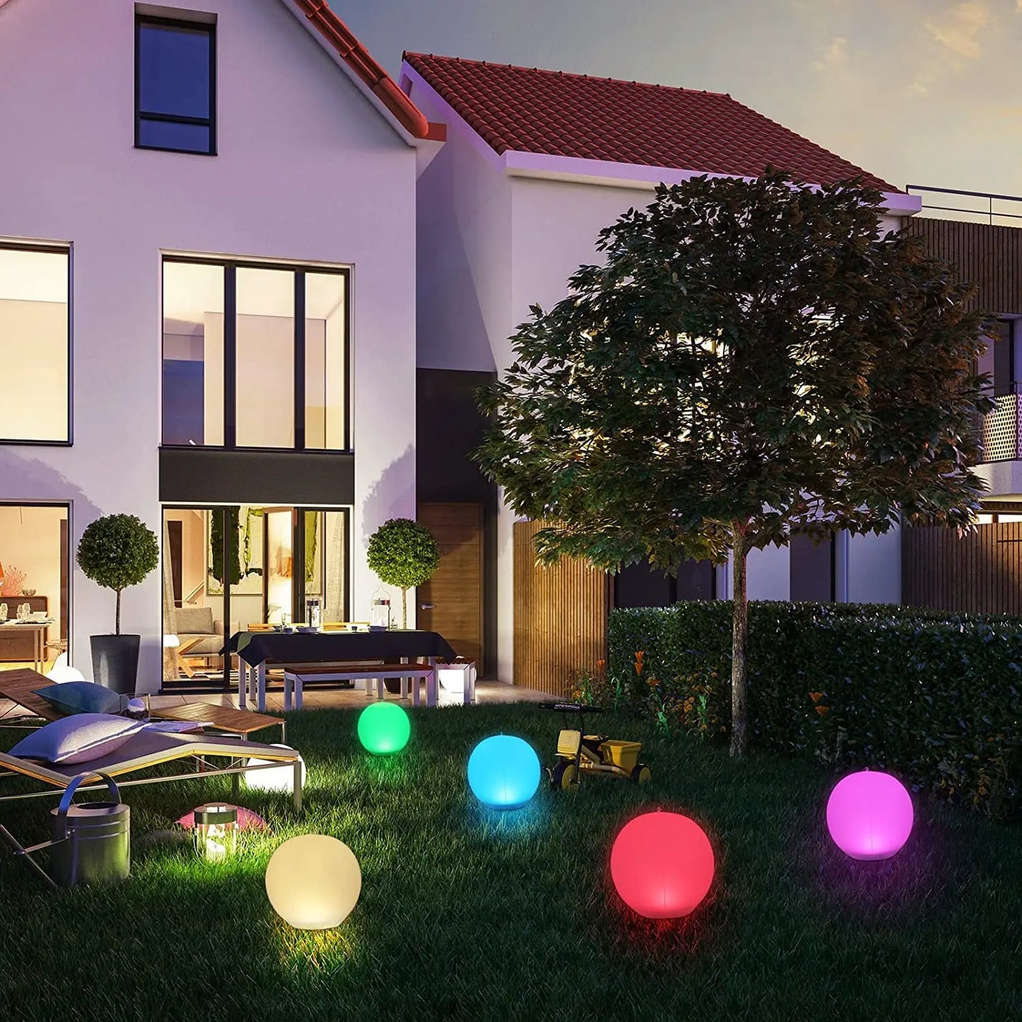 LumaFloat Solar Sphere - Lampada LED galleggiante che cambia colore