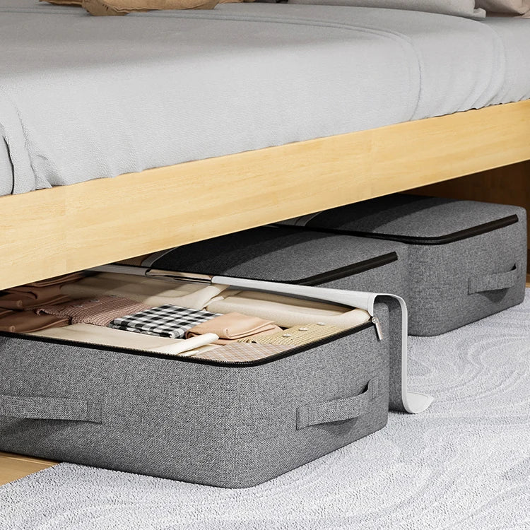 Storage Bag with Zipper for Comforters – Large Capacity & Clear Window for Bedding