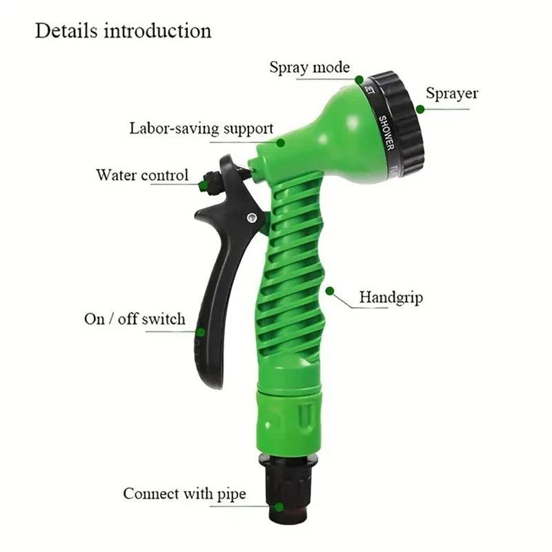 AquaFlex Expandable hose - High pressure garden & car wash hose