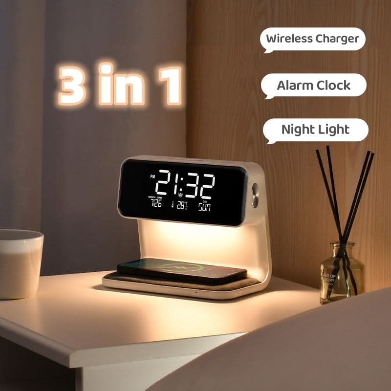 KLARBLICK– Clear LCD Alarm Clock with Dimming Function