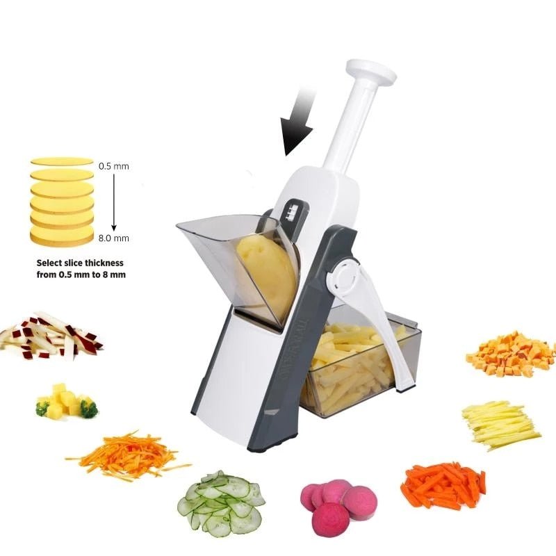 CHOPMATE – 5-in-1 Vegetable Cutter for Effortless Preparation