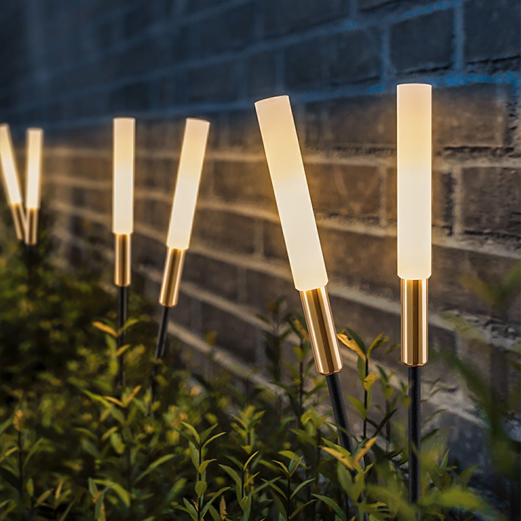Luces solares de caña – Lámparas solares de caña para una iluminación ambiental en el jardín