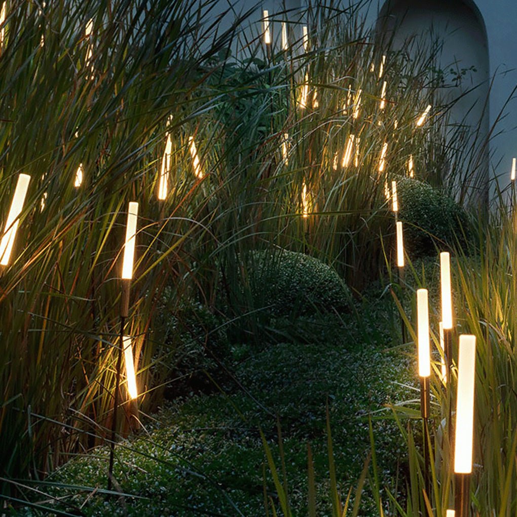 Luces solares de caña – Lámparas solares de caña para una iluminación ambiental en el jardín
