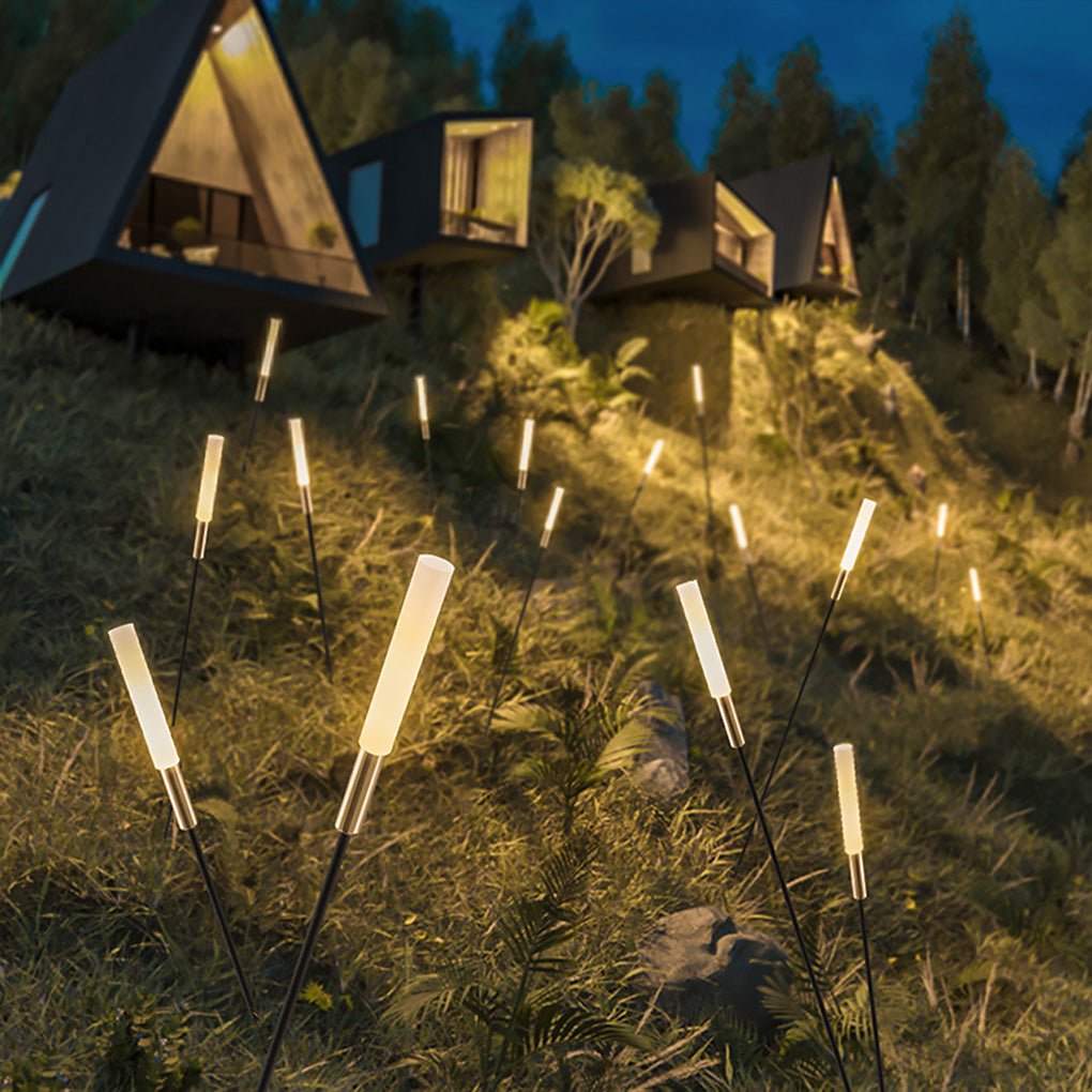 Luces solares de caña – Lámparas solares de caña para una iluminación ambiental en el jardín