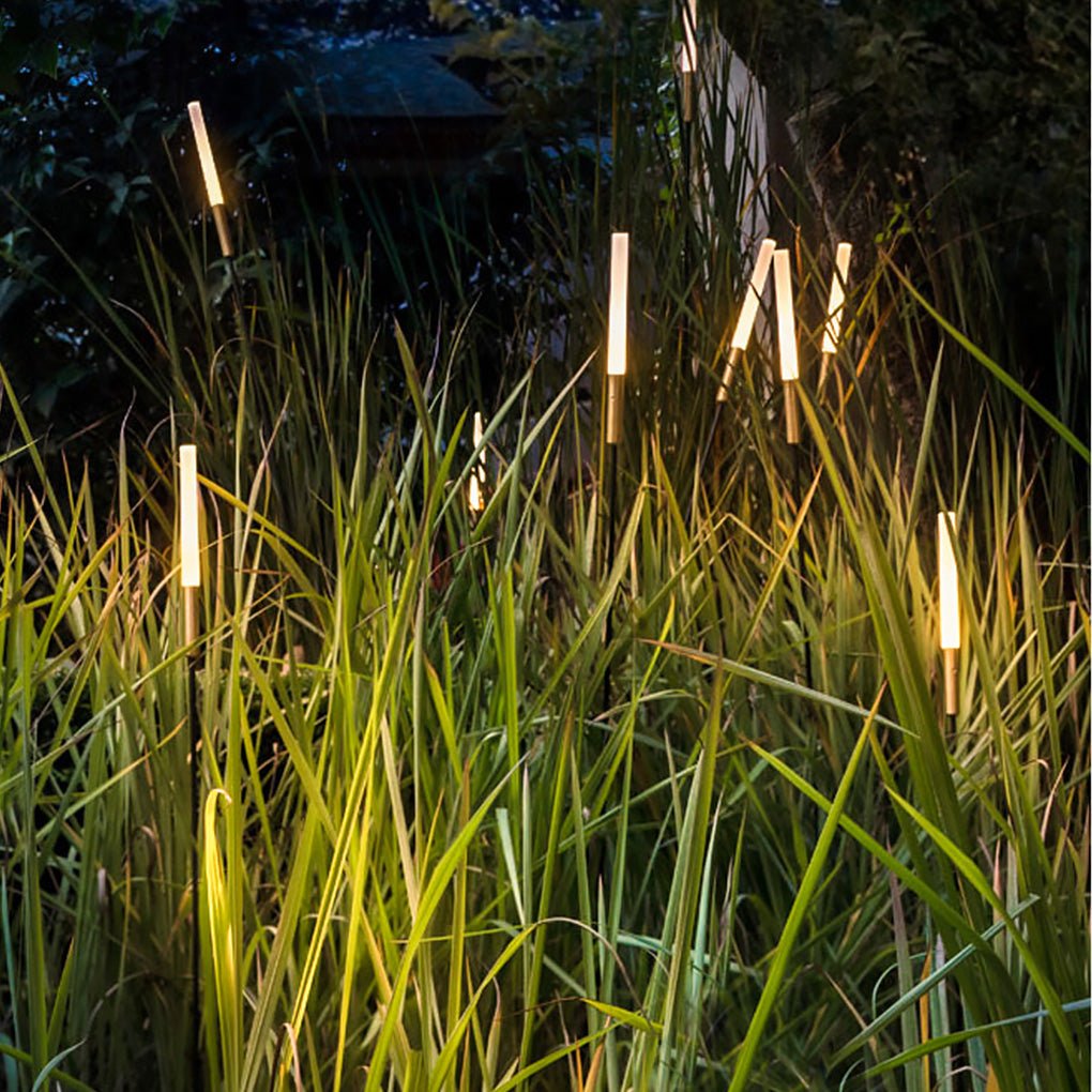 Luces solares de caña – Lámparas solares de caña para una iluminación ambiental en el jardín
