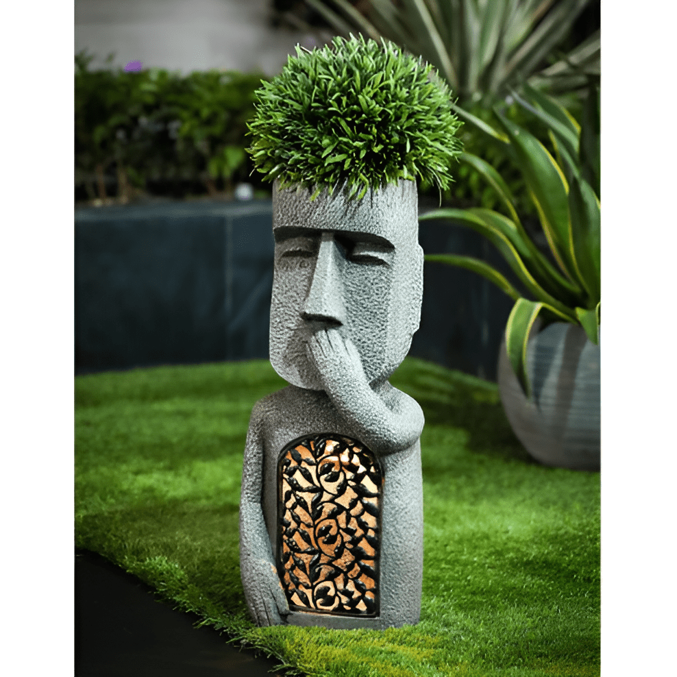 Magical Trio - solar resin garden statues for an enchanting atmosphere