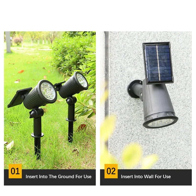 Solar LED Strahler Außen - Wasserdichtes Außenlicht mit Intelligenter Steuerung für Gartenbeleuchtung 1