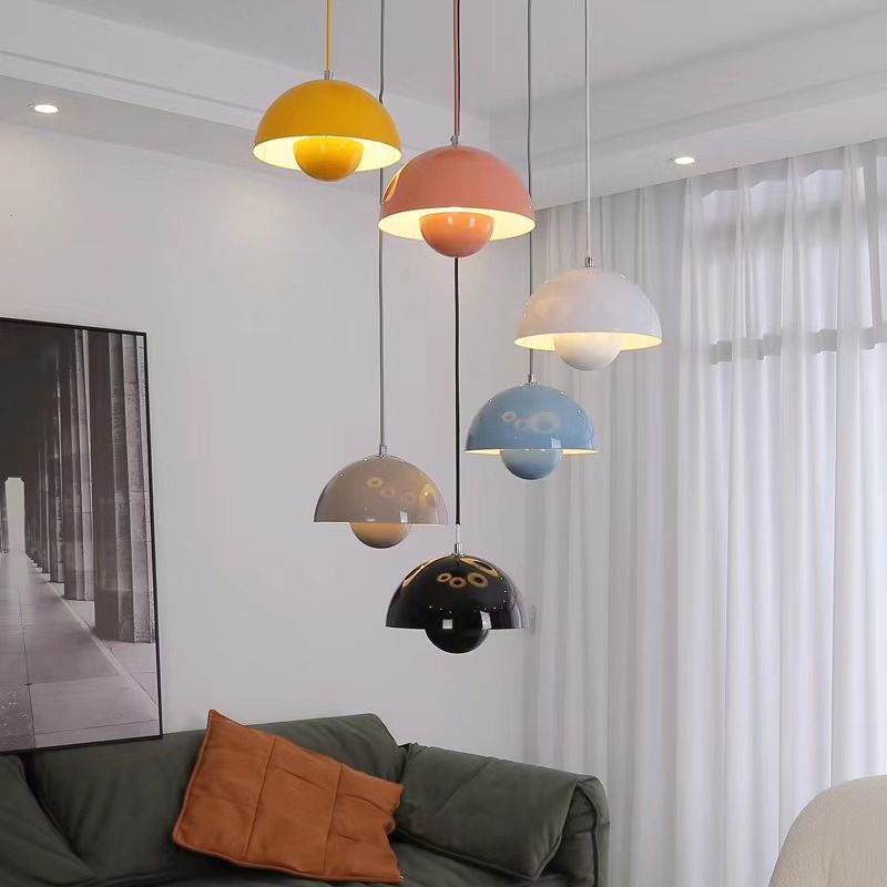 Lámpara colgante – Elegante lámpara colgante con luz suave y difusa para ambientes relajantes