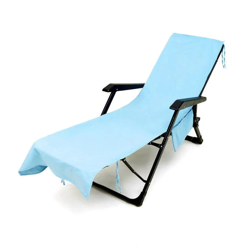 SUNLOUNGE TOWEL - Towel with pockets & non-slip grip for deckchairs