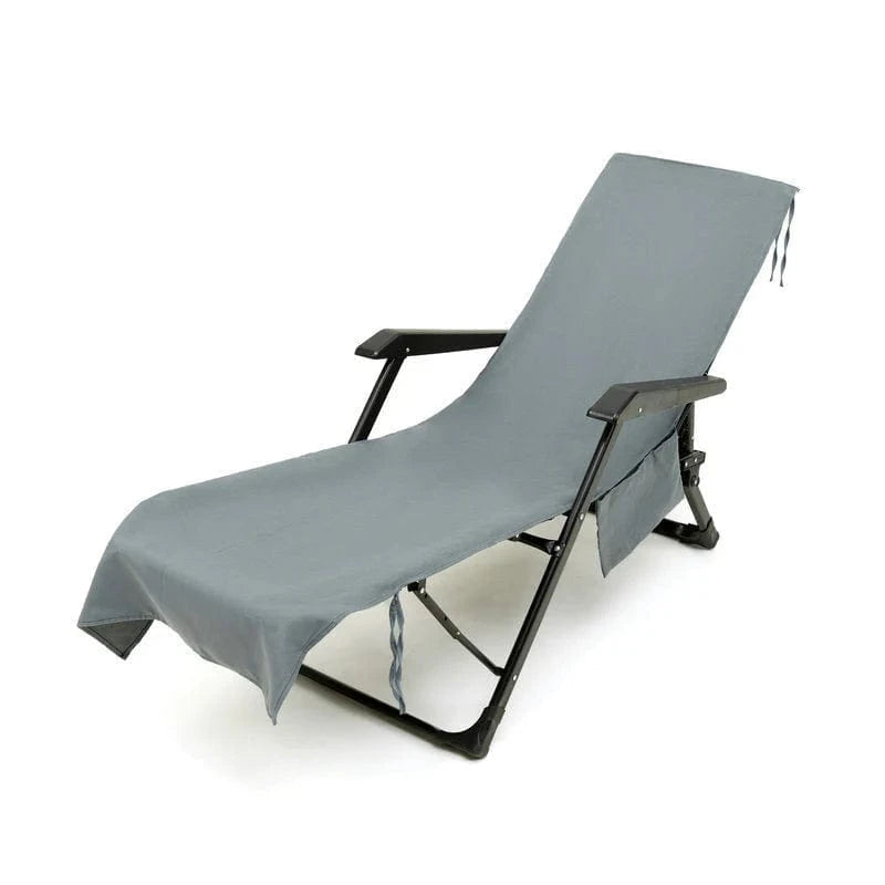 SUNLOUNGE TOWEL - Towel with pockets & non-slip grip for deckchairs
