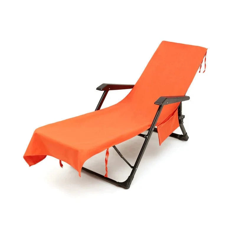 SUNLOUNGE TOWEL - Towel with pockets & non-slip grip for deckchairs