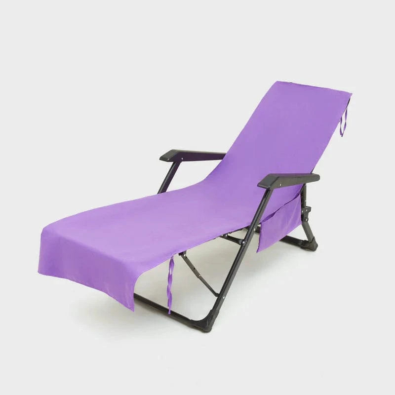 SUNLOUNGE TOWEL - Towel with pockets & non-slip grip for deckchairs