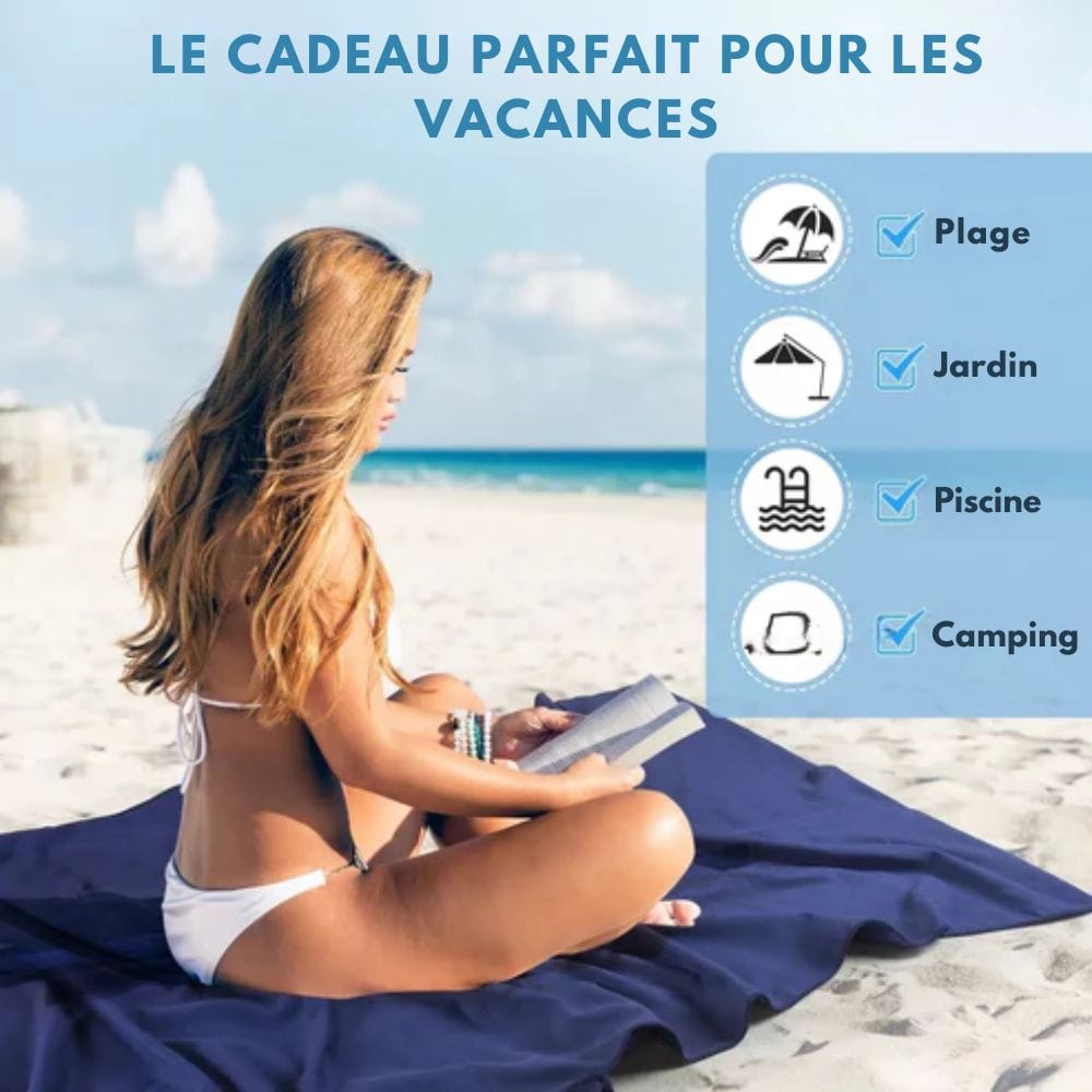 SUNLOUNGE TOWEL - Towel with pockets & non-slip grip for deckchairs