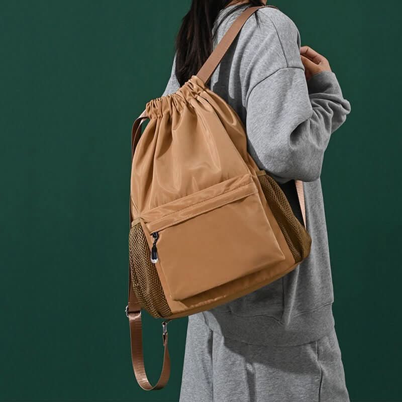 SportCord – Zaino sportivo con coulisse, scomparto per scarpe e tasche