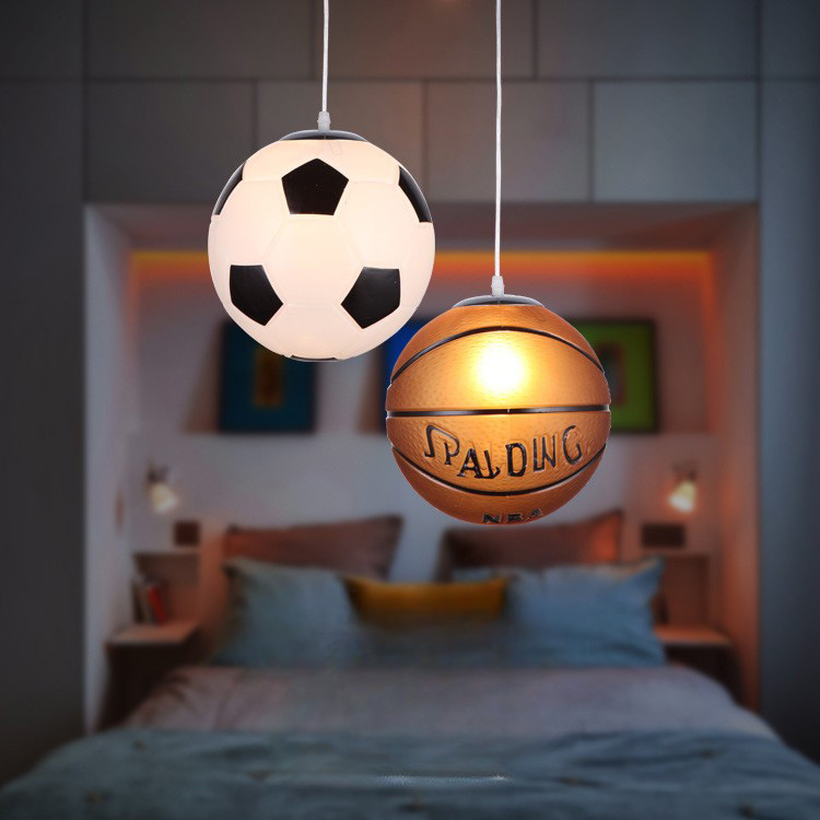 GOALGLOW - Stylish LED ceiling light with football motif for children's rooms