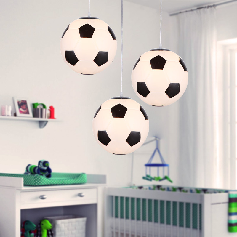 GOALGLOW - Stylish LED ceiling light with football motif for children's rooms