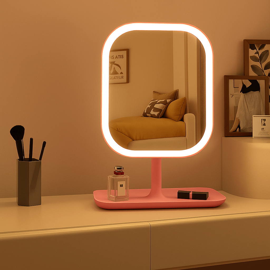BEAUTYLICHT – Miroir de maquillage LED avec commande tactile et 3 modes d'éclairage