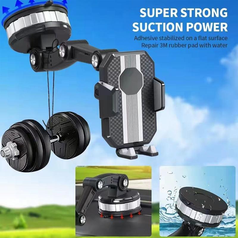 Súper adsorción – Soporte de mano 360° con fuerte fijación de ventosa
