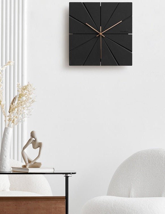 TIMEMUTE – Minimalistische, moderne, geräuschlose Wanduhr für Wohnzimmer 1