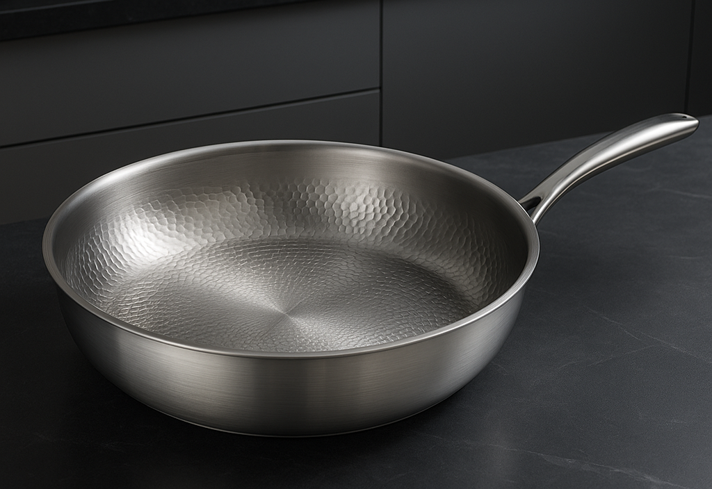 TITAN-PREMIUM PAN – Hochwertige Titanpfanne ohne Beschichtung für alle Herdarten