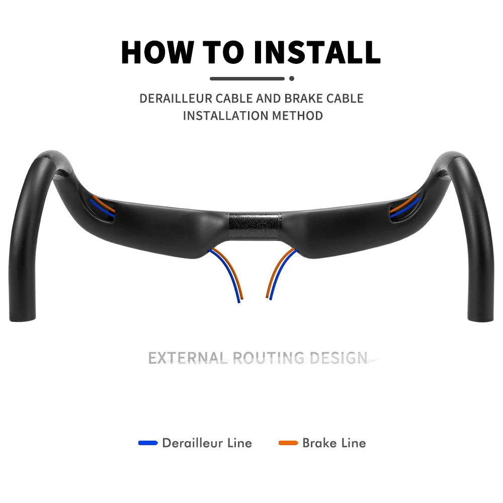 CARBOSTEER - Ultralight carbon handlebars for road & gravel bikes