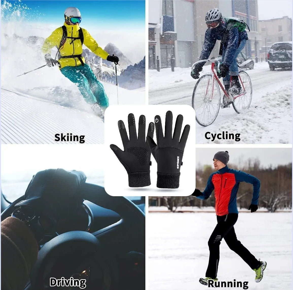 TOUCHWARM – Thermohandschuhe für Touchscreens, wasserdicht, rutschfest 6