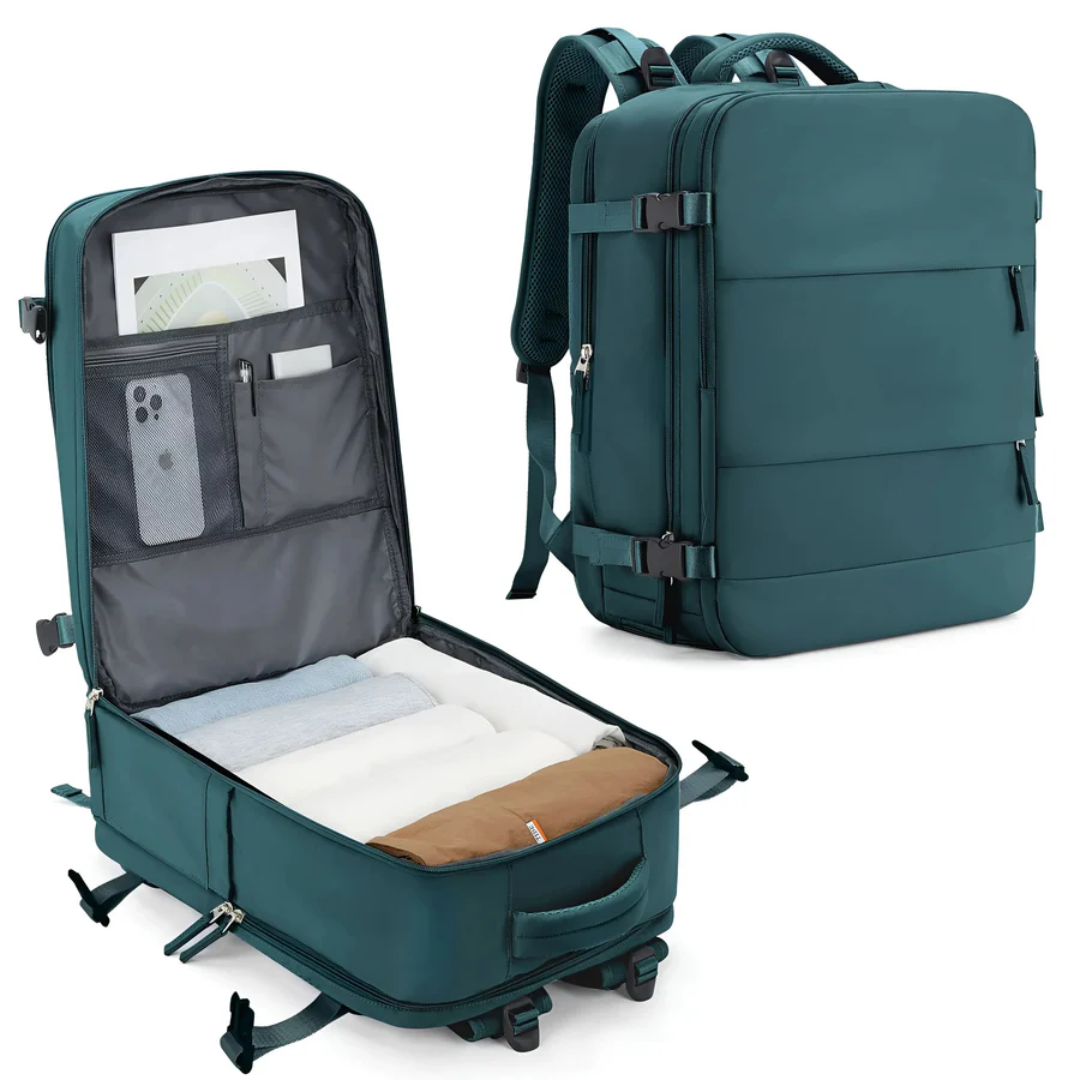 TravelMate Carry-On - Lightweight hand luggage with smart compartmentalisation & travel-friendly design