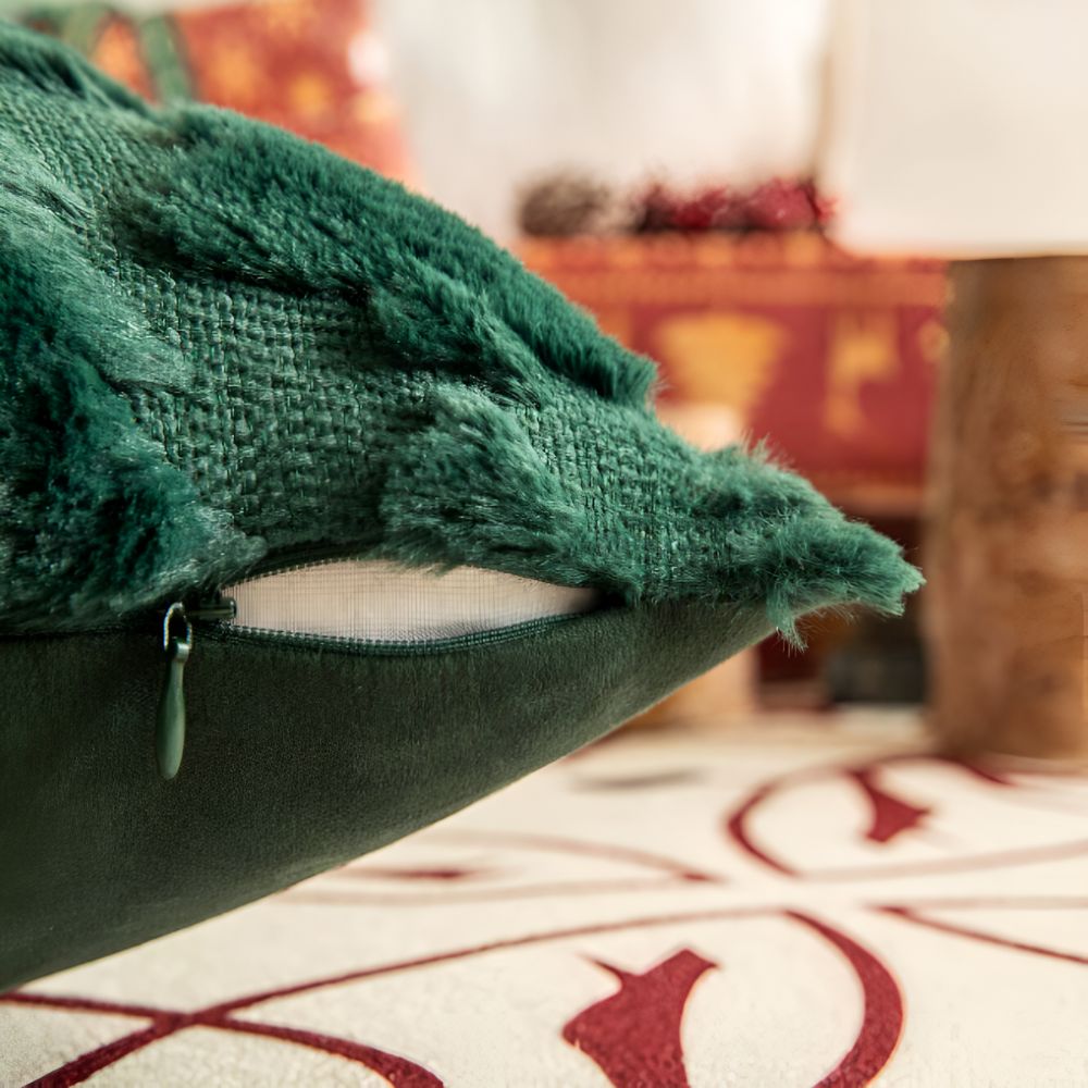 TREEBLISS – Kuscheliger Plüsch-Weihnachtsbaum-Kissenbezug mit ultraweichem Stoff 6