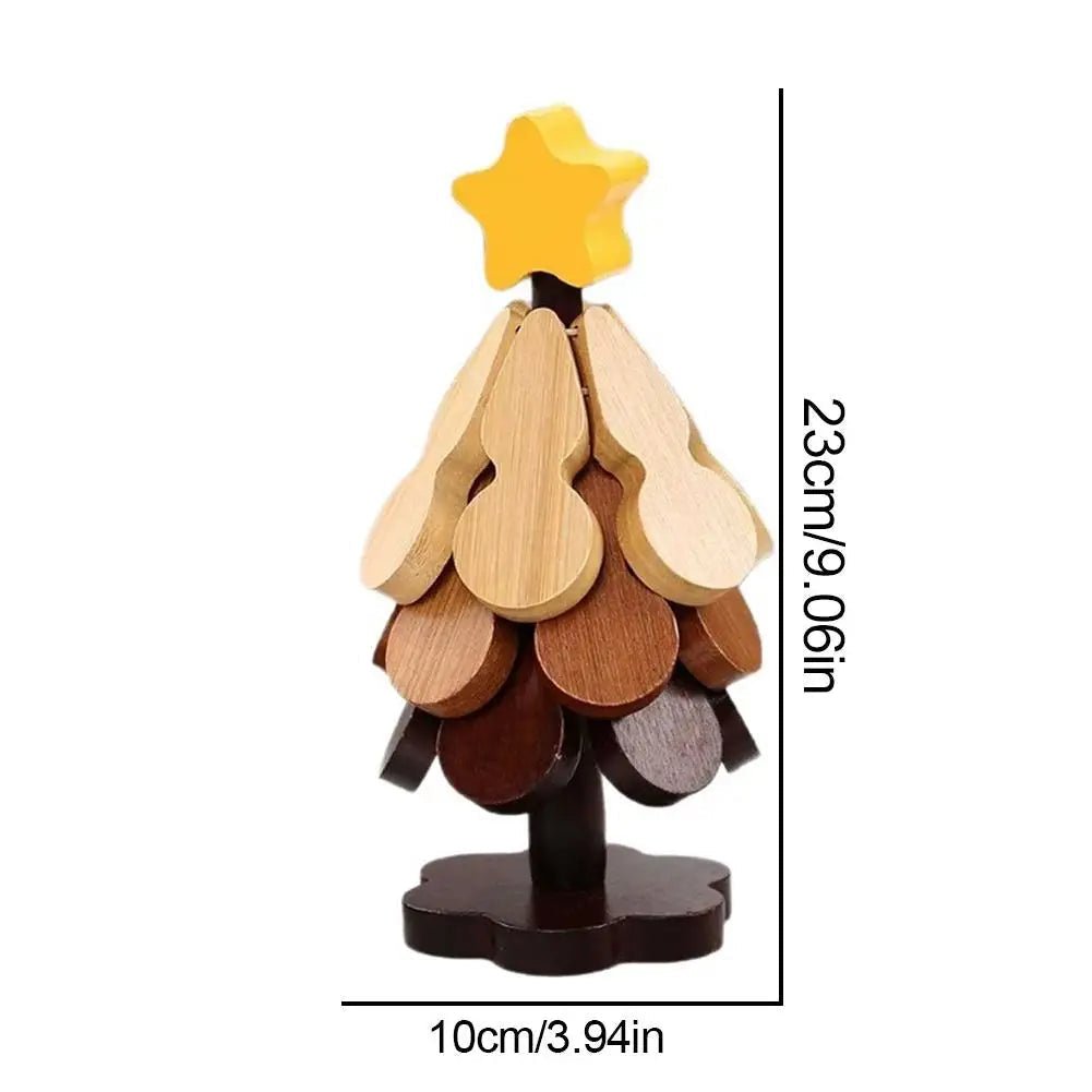 TREEFOLD – Faltbare Weihnachtsbaum-Untersetzer für hitzebeständigen Tischschutz 8