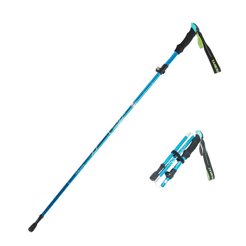 TrekLite - Ultralight 5-piece telescopic trekking poles for mountain and hiking tours