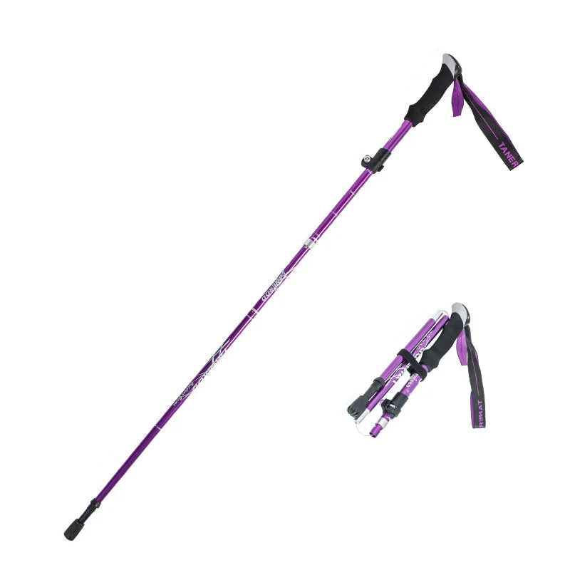TrekLite - Ultralight 5-piece telescopic trekking poles for mountain and hiking tours