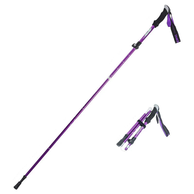 TrekLite - Ultralight 5-piece telescopic trekking poles for mountain and hiking tours