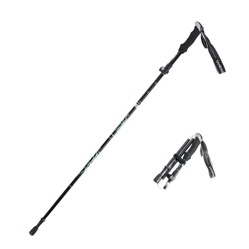 TrekLite - Ultralight 5-piece telescopic trekking poles for mountain and hiking tours