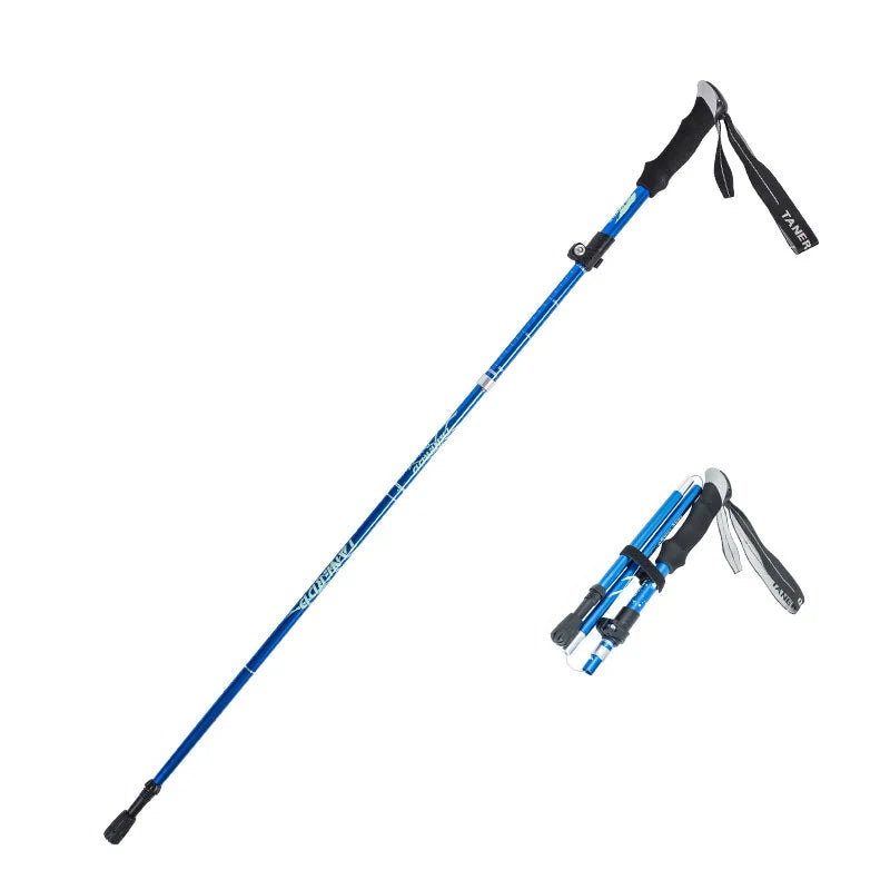 TrekLite - Ultralight 5-piece telescopic trekking poles for mountain and hiking tours