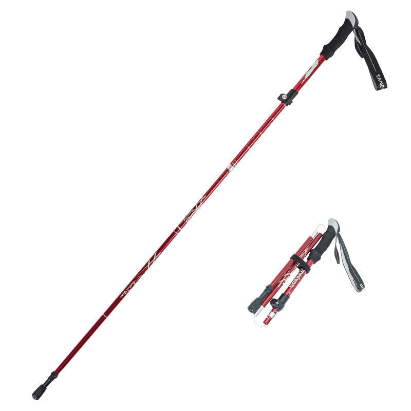 TrekLite - Ultralight 5-piece telescopic trekking poles for mountain and hiking tours