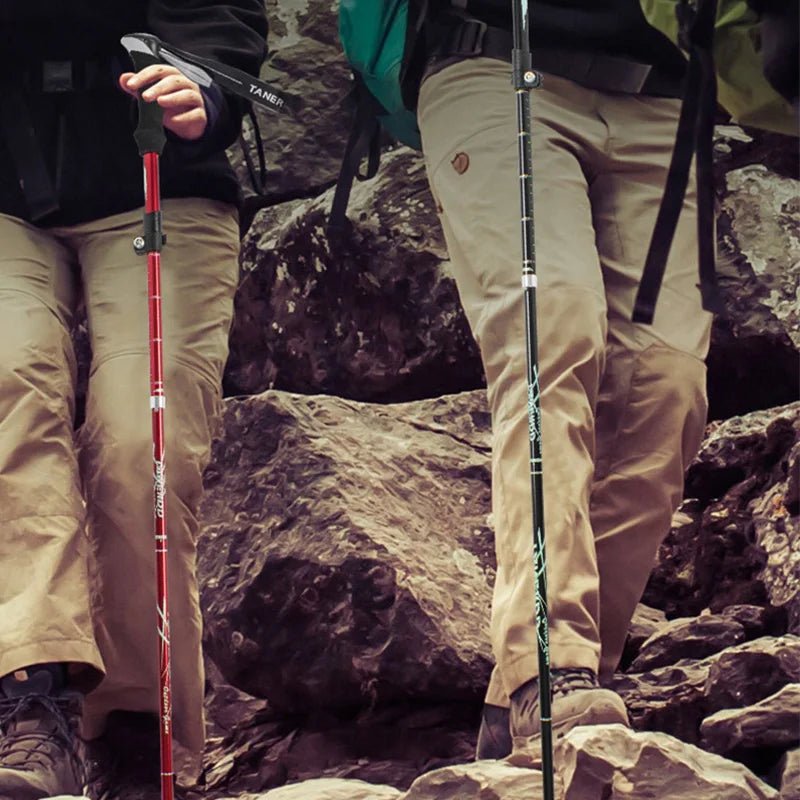 TrekLite - Bâtons de trekking télescopiques ultralégers en 5 parties pour la montagne et la randonnée