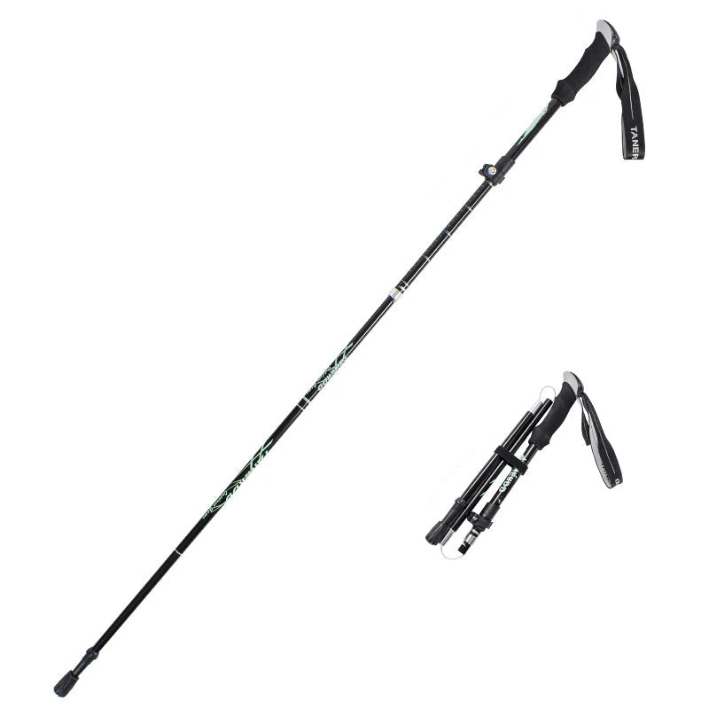 TrekLite - Ultralight 5-piece telescopic trekking poles for mountain and hiking tours
