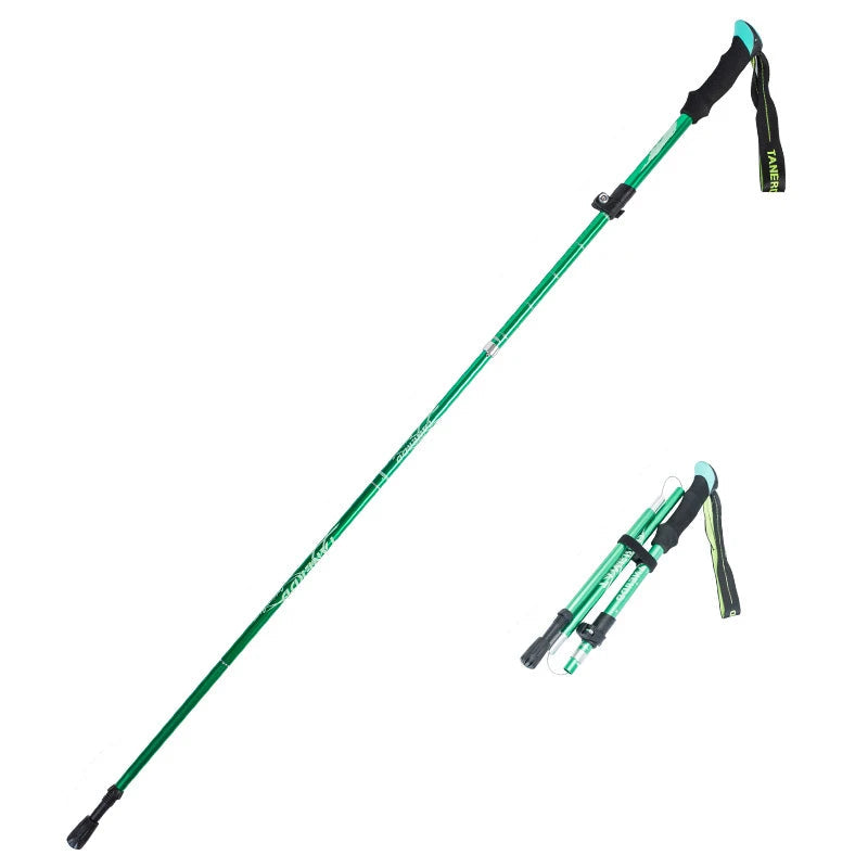 TrekLite - Ultralight 5-piece telescopic trekking poles for mountain and hiking tours
