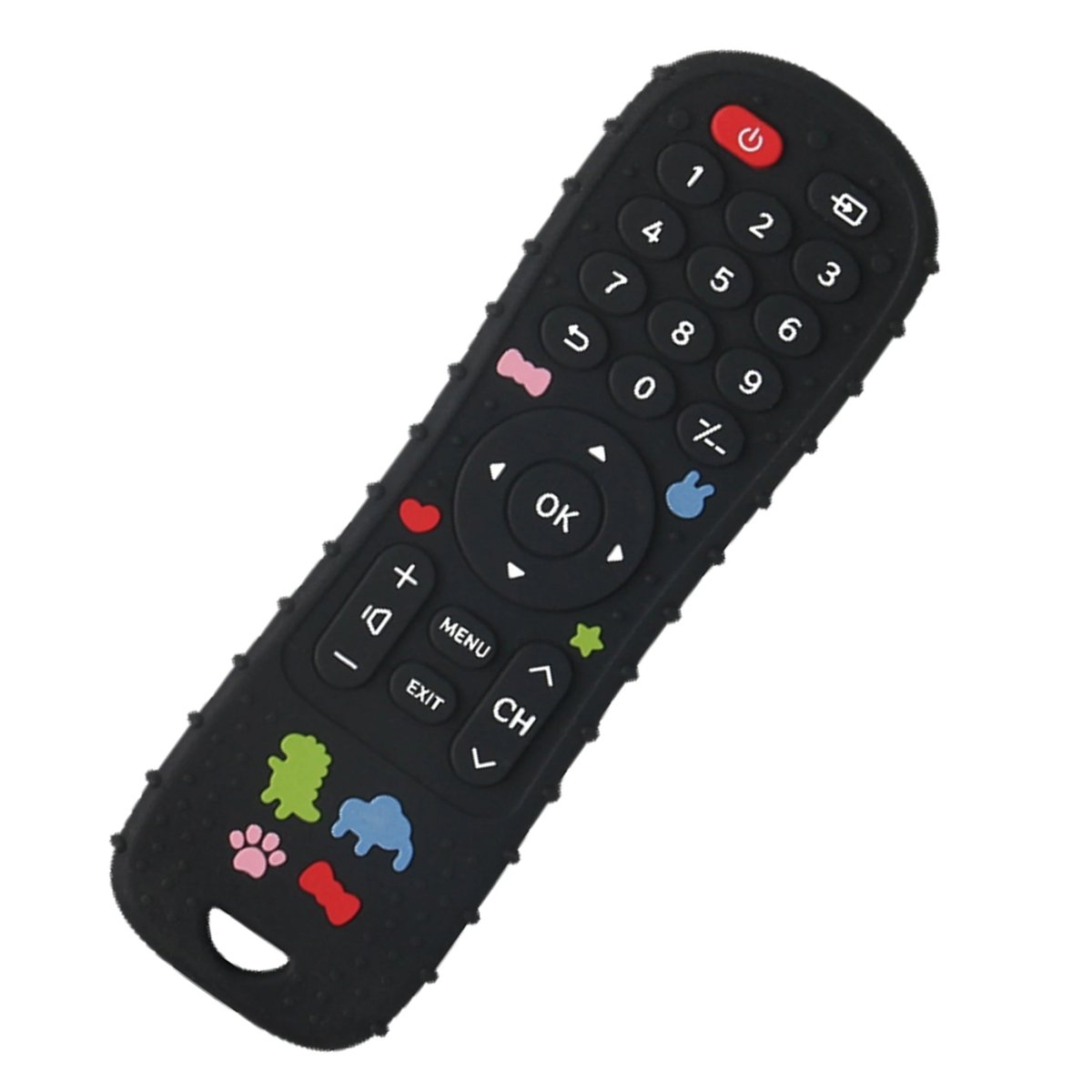TVNIBBLE – Silikon-Beißring in Form einer TV-Fernbedienung, BPA-frei, weiches sensorisches Spielzeug 10